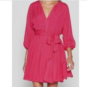 Pink long sleeves Blouson Dress